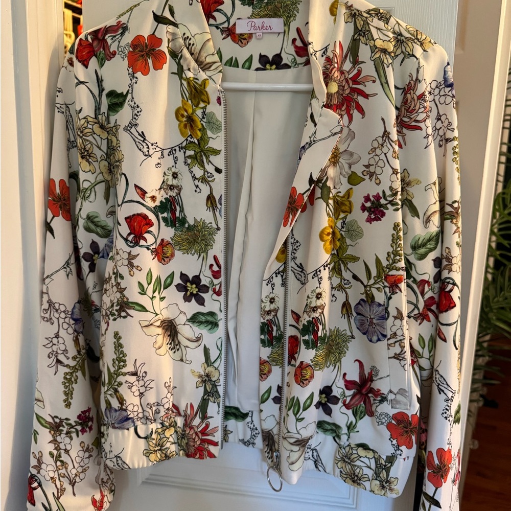 Parker Women's Floral Jacket - White Multicolor